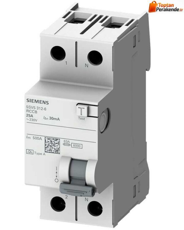 Siemens - 5SV5314-6 2X40A 30mA Kaçak Akım Rölesi